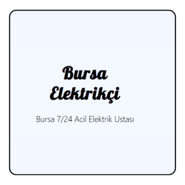 Bursa Elektrikçi