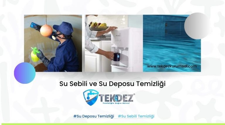 Su Deposu ve Su Sebili Temizliğinde Kullanılan Ekipmanların Bakımı