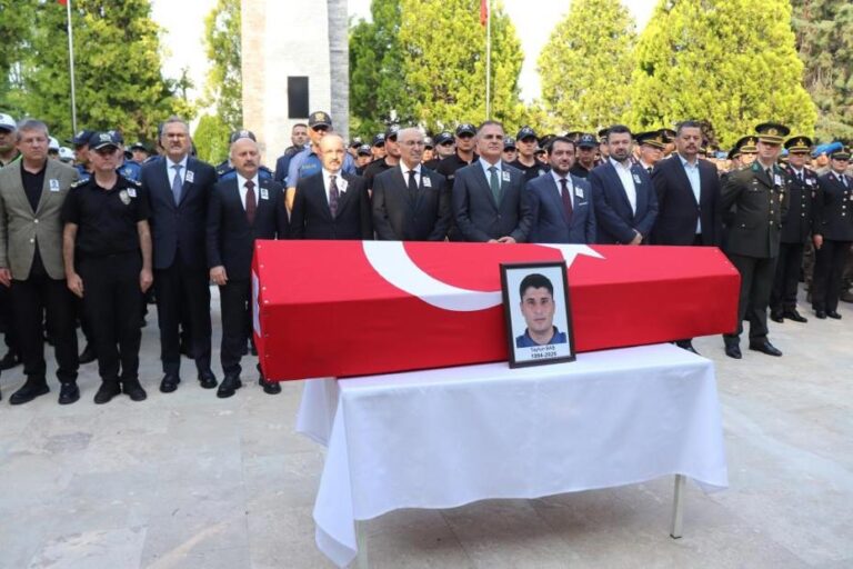 KADES ihbarına giden polis şehit oldu. Denizli’de toprağa verildi